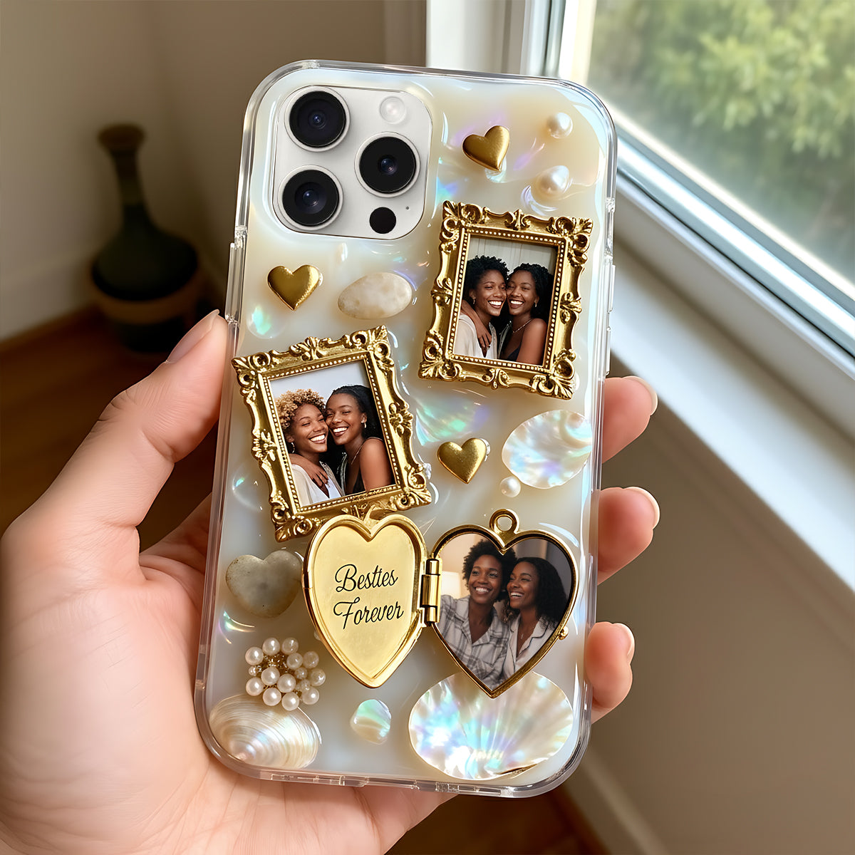 Nos Souvenirs - Coque de Téléphone Personnalisée pour Meilleure Amie