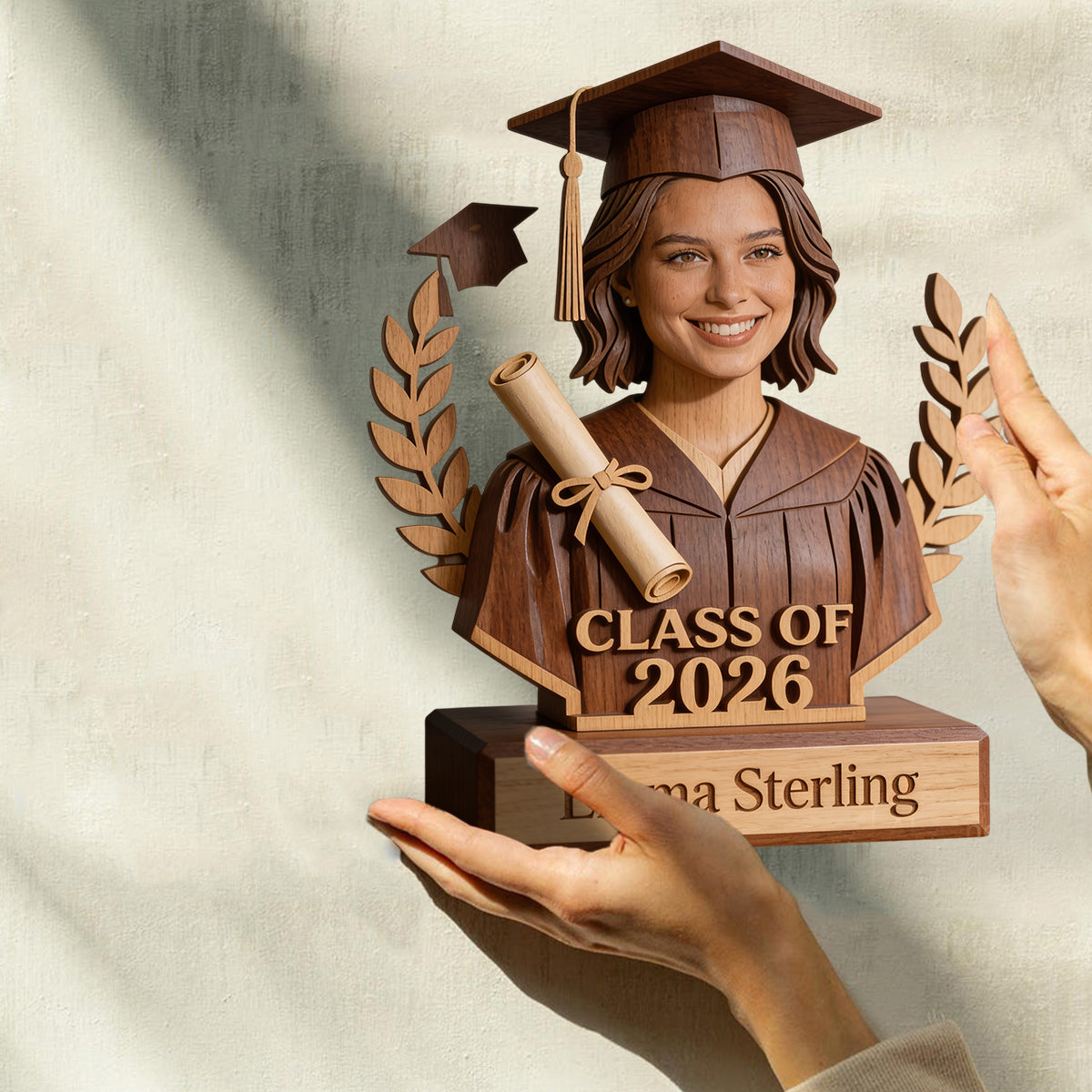 Promotion de 2026 - Plaque en Bois Personnalisée en Forme Unique