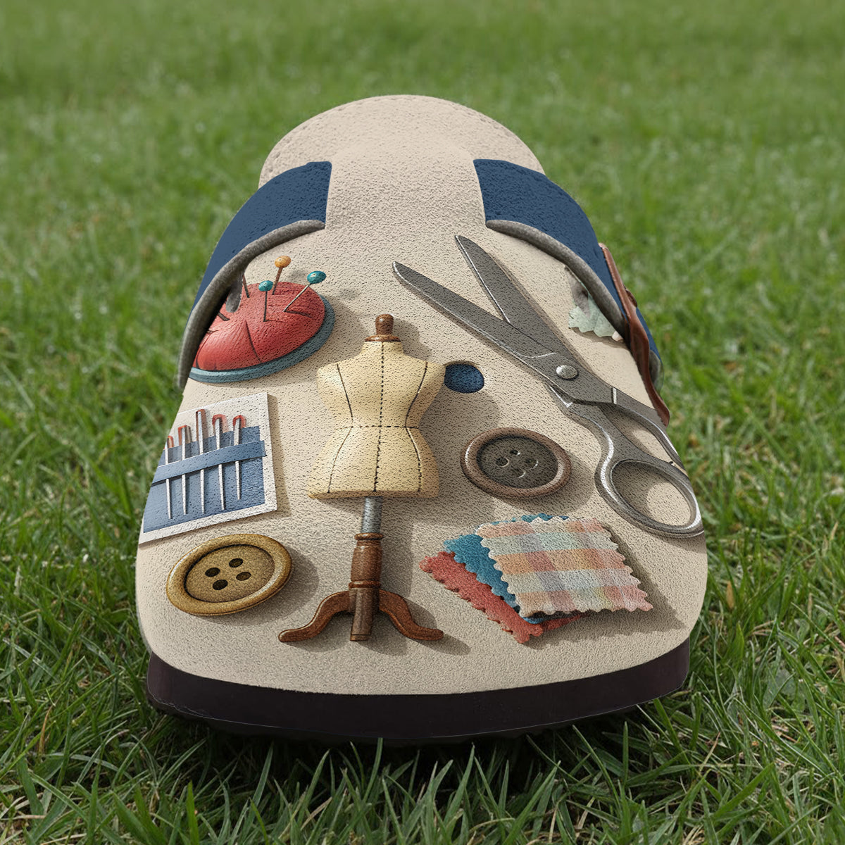 Laissez-moi tranquille, je couds ! - Sabots de couture personnalisés avec soutien de la voûte plantaire