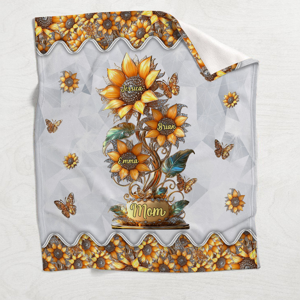 Mon jardin de tournesols - Cadeau pour maman, grand-mère - Couverture personnalisée pour maman