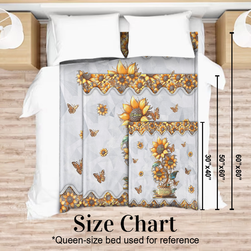 Mon jardin de tournesols - Cadeau pour maman, grand-mère - Couverture personnalisée pour maman