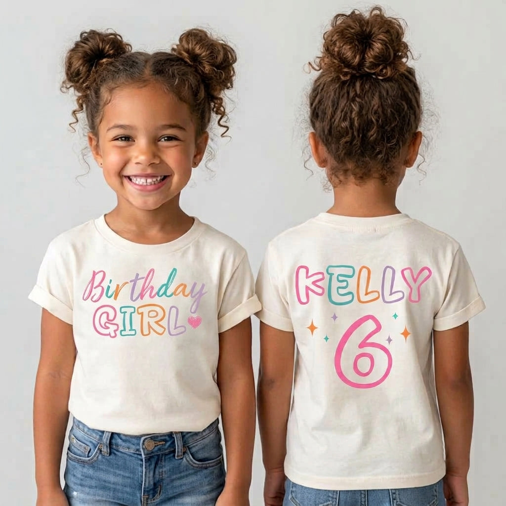 Happy Birthday - Personalized Birthday Kid T-Shirt