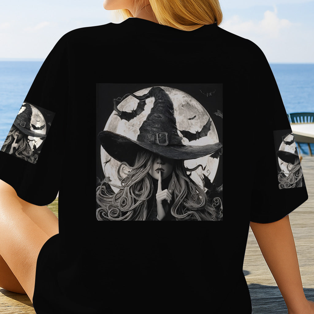 A Wee Bit Wicked - Personalized Witch All Over Shirt