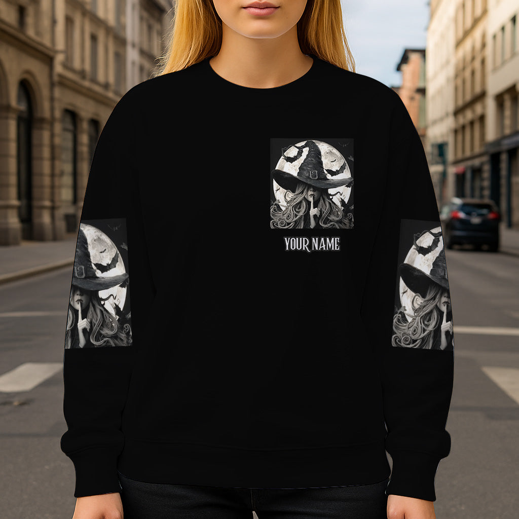 A Wee Bit Wicked - Personalized Witch All Over Shirt