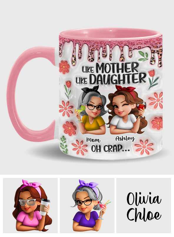 Telle mère, telle fille - Mug personnalisé « Maman »