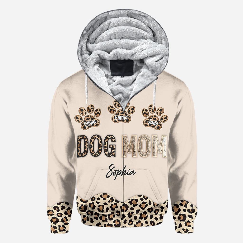 Maman de chien - T-shirt personnalisé intégral pour chien