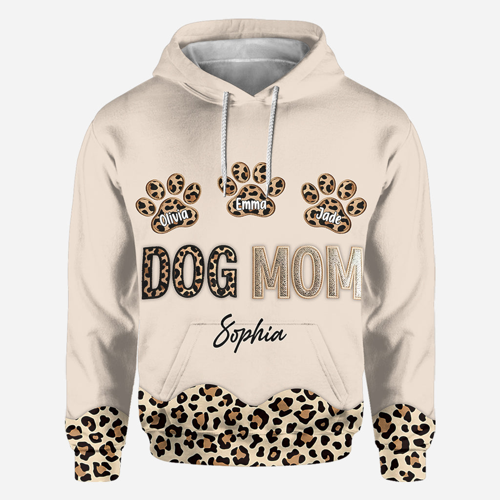 Maman de chien - T-shirt personnalisé intégral pour chien