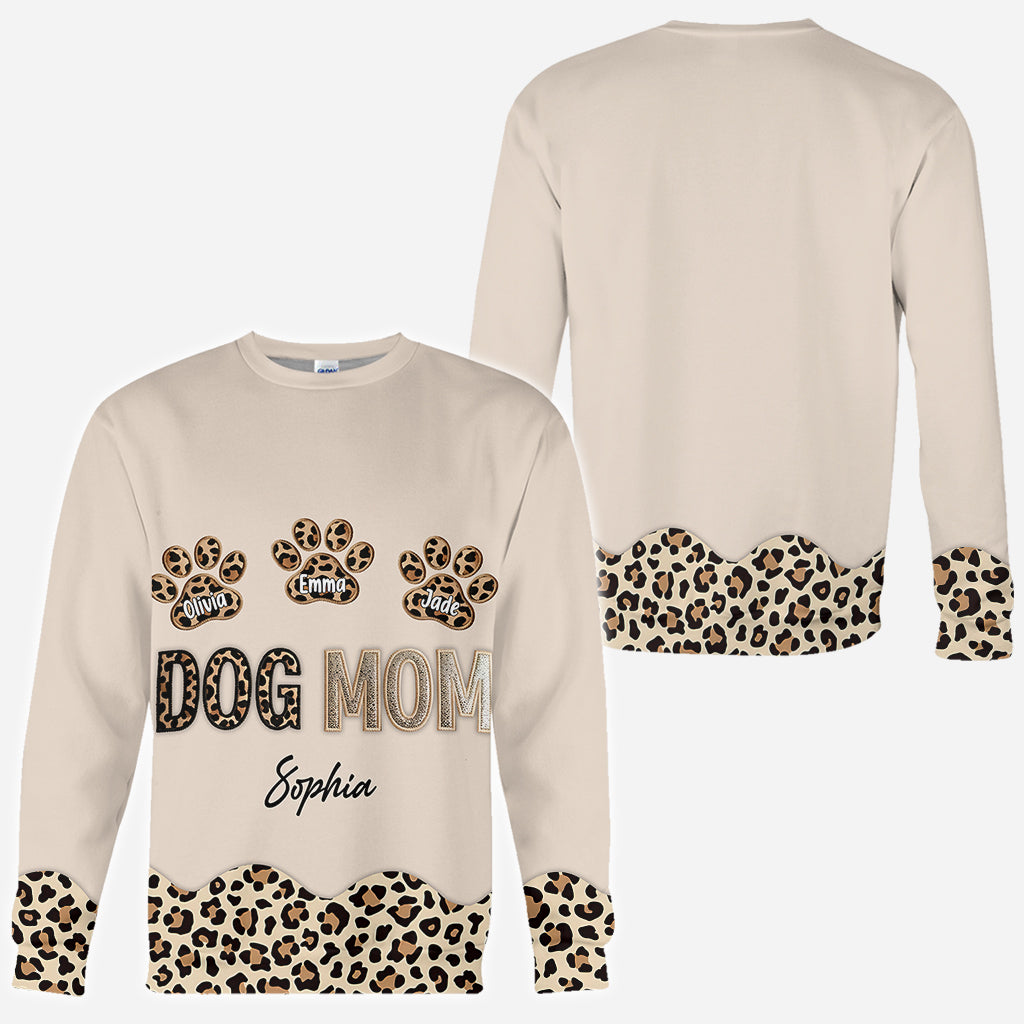 Maman de chien - T-shirt personnalisé intégral pour chien