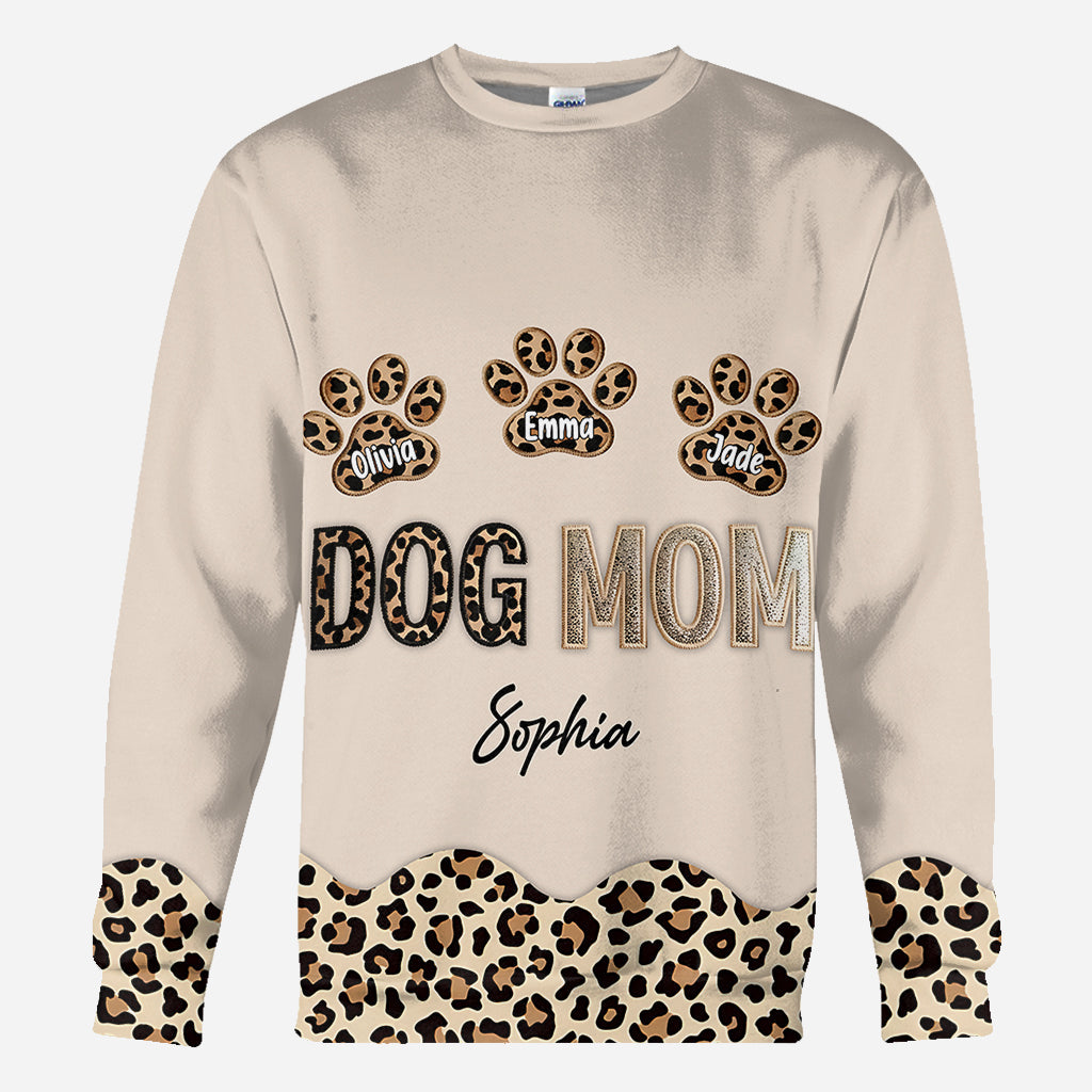 Maman de chien - T-shirt personnalisé intégral pour chien