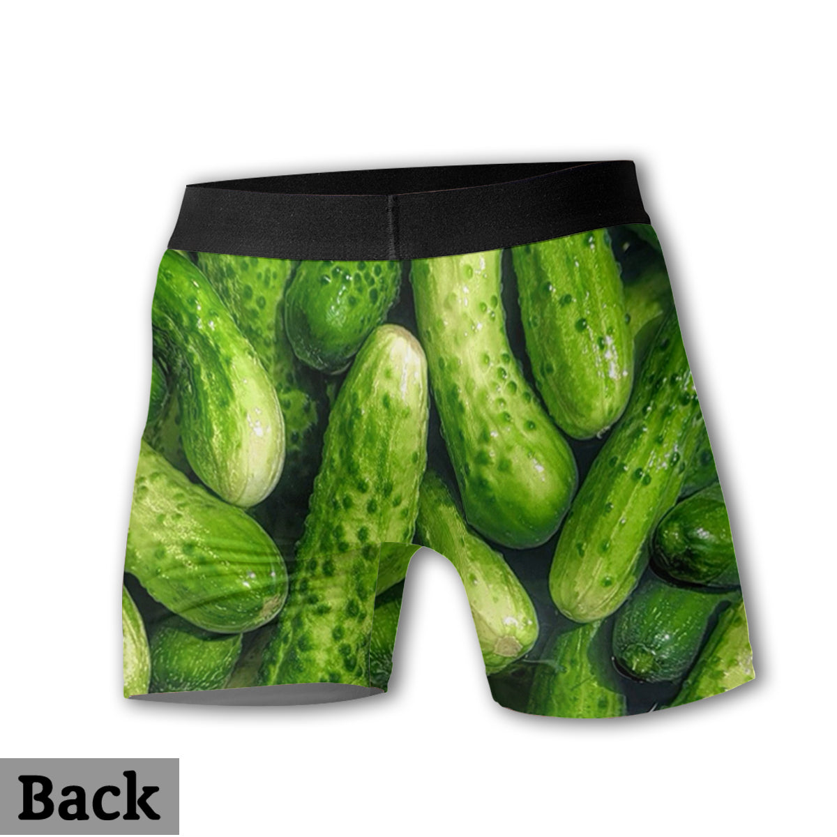 Couple Concombre et Pêche - Culottes personnalisées pour femmes et boxers pour hommes