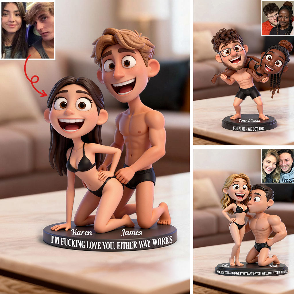 Couple coquin - Plaque acrylique personnalisée pour couple