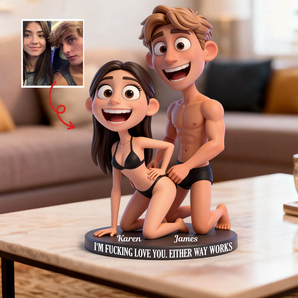 Couple coquin - Plaque acrylique personnalisée pour couple