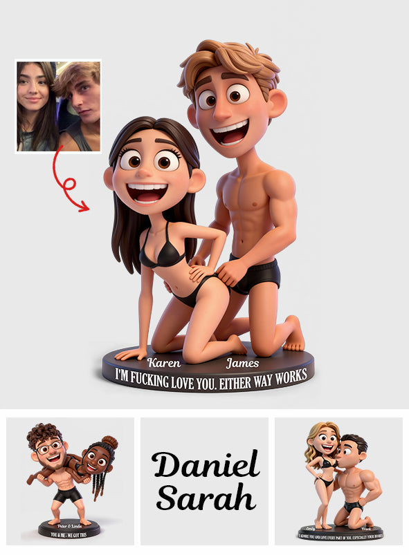 Couple coquin - Plaque acrylique personnalisée pour couple