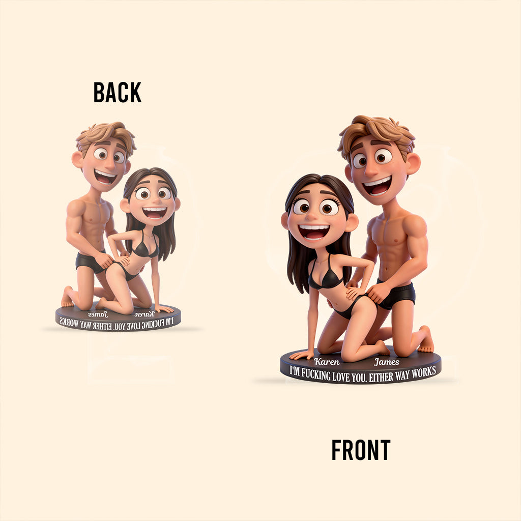 Couple coquin - Plaque acrylique personnalisée pour couple