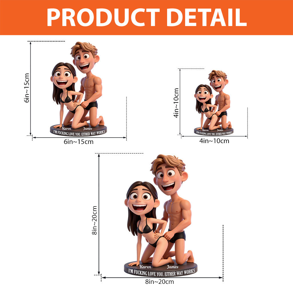 Couple coquin - Plaque acrylique personnalisée pour couple