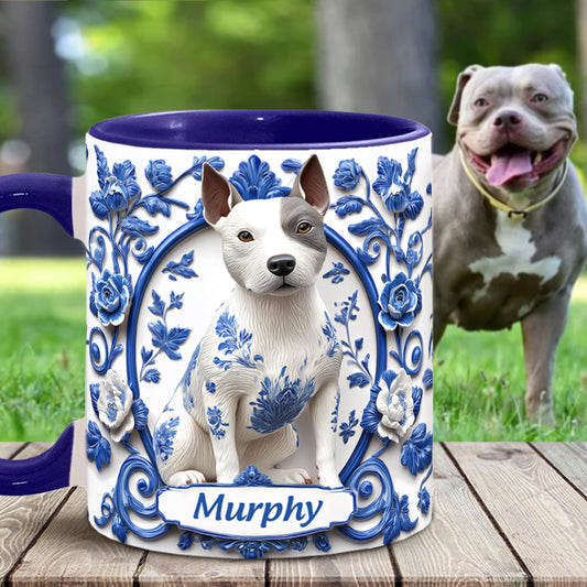 Mug personnalisé avec un adorable pitbull