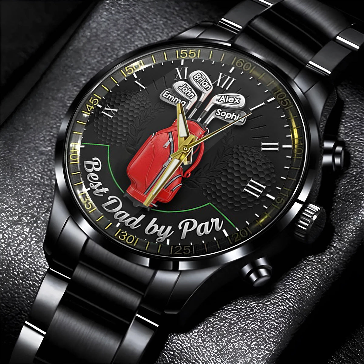 Best Dad By Par - Personalized Golf Hand Watch