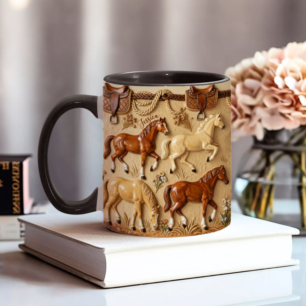 Mug personnalisé « Love Horse » avec motif cheval