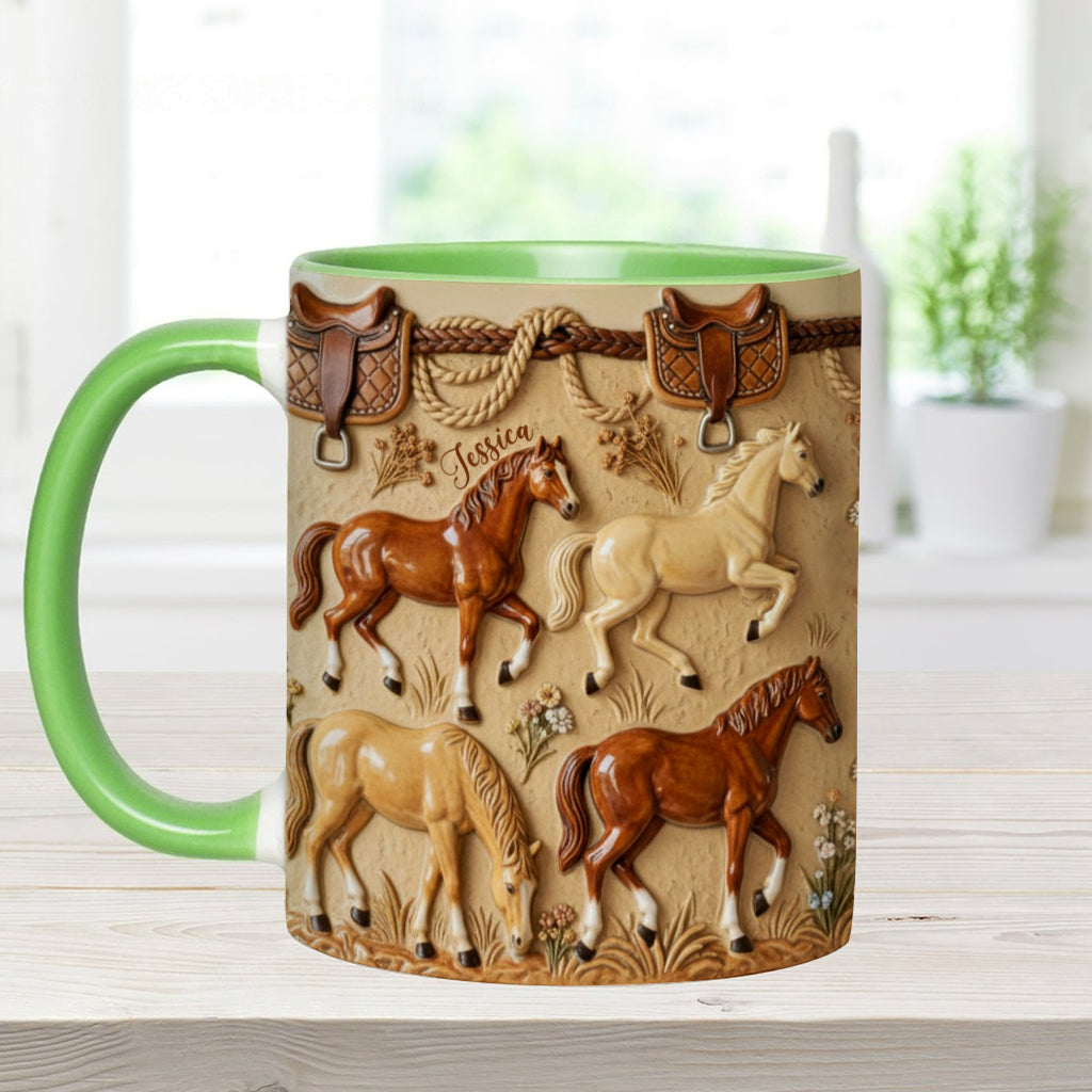 Mug personnalisé « Love Horse » avec motif cheval