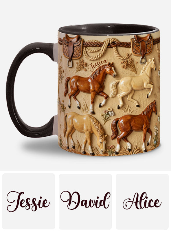 Mug personnalisé « Love Horse » avec motif cheval