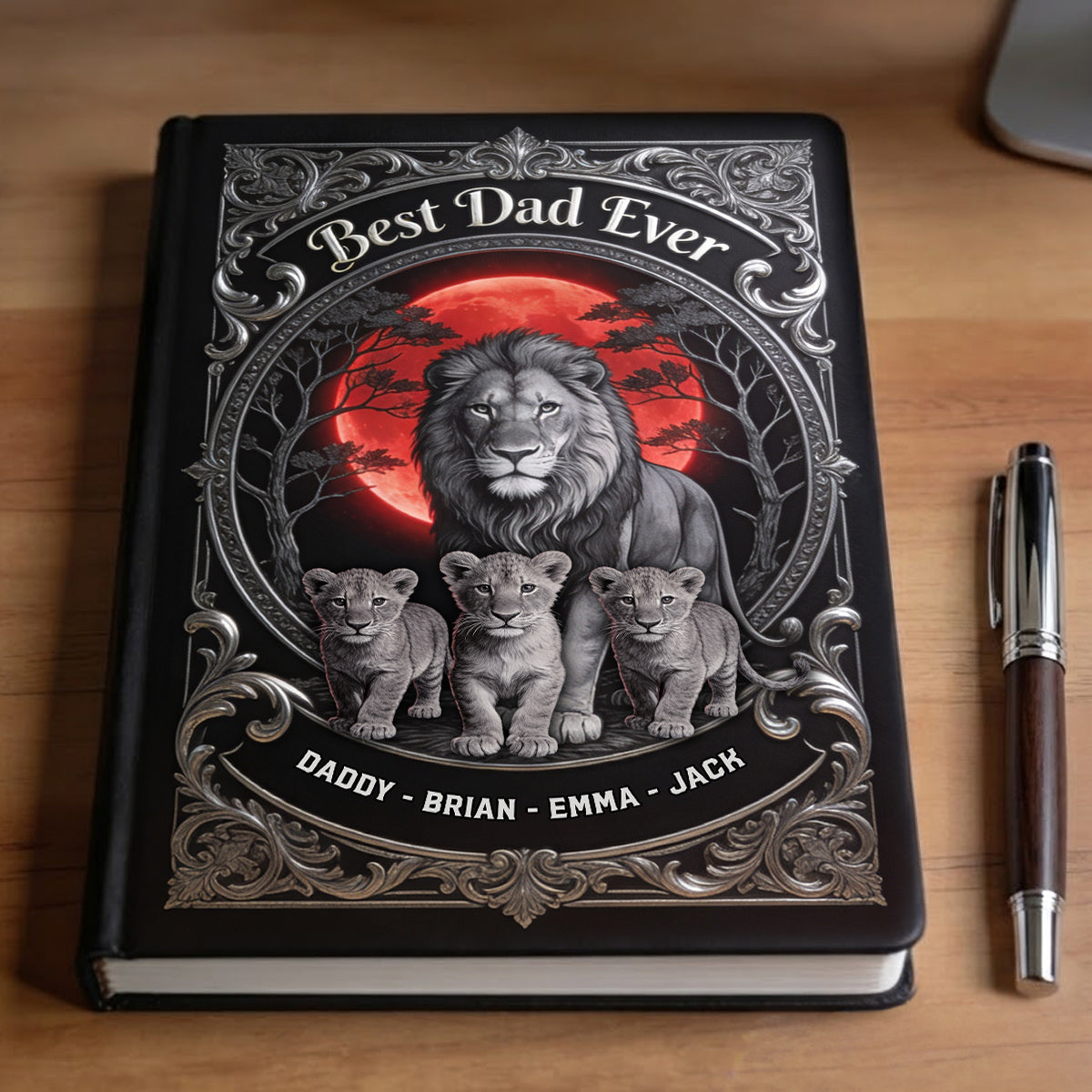 Meilleur Papa - Journal en Cuir Personnalisé