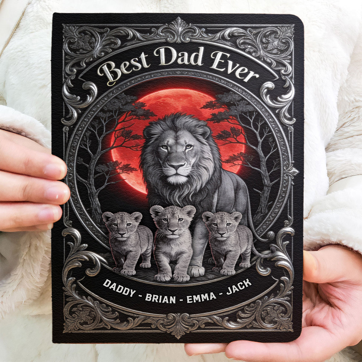 Meilleur Papa - Journal en Cuir Personnalisé