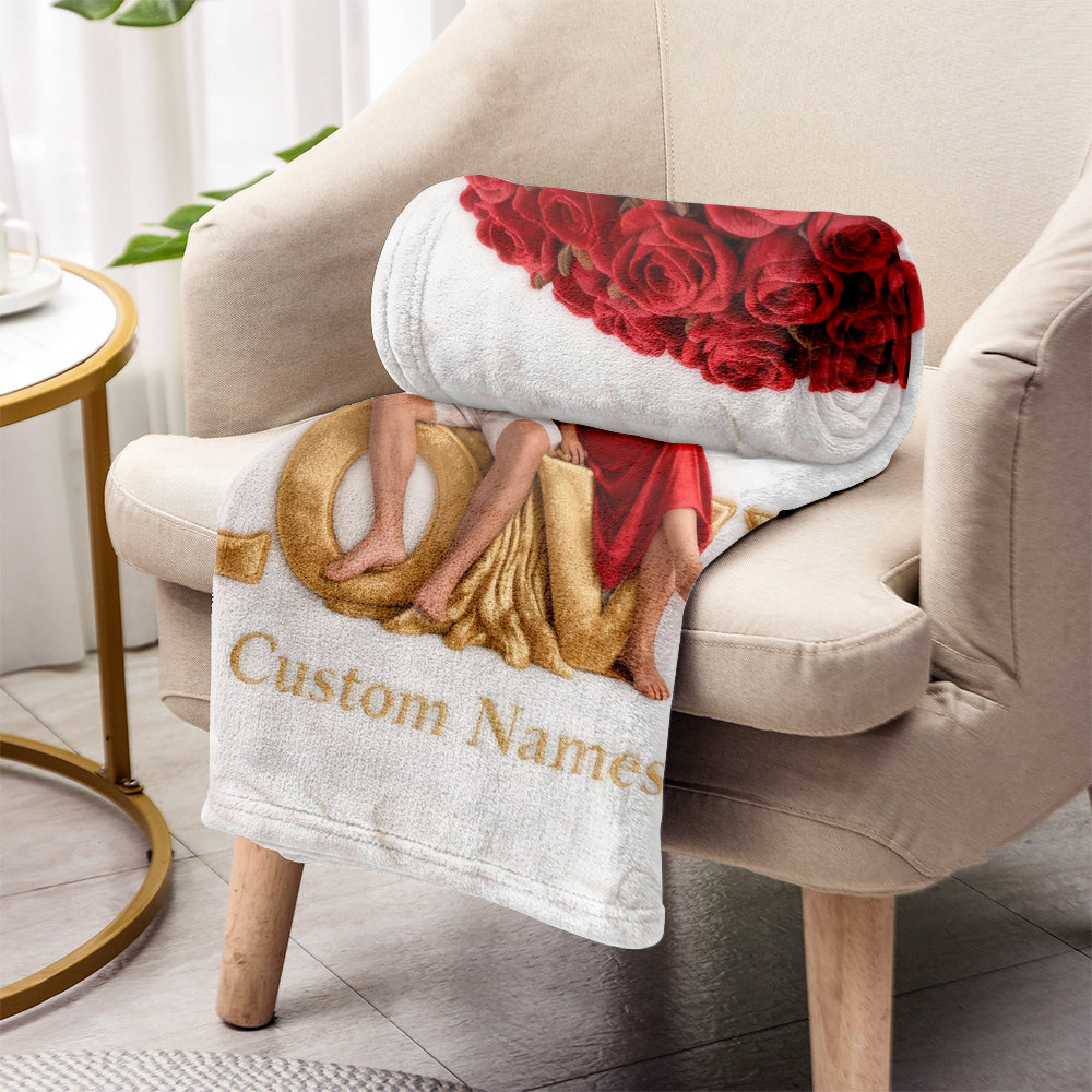 Couverture personnalisée pour couples « Toi et Moi »