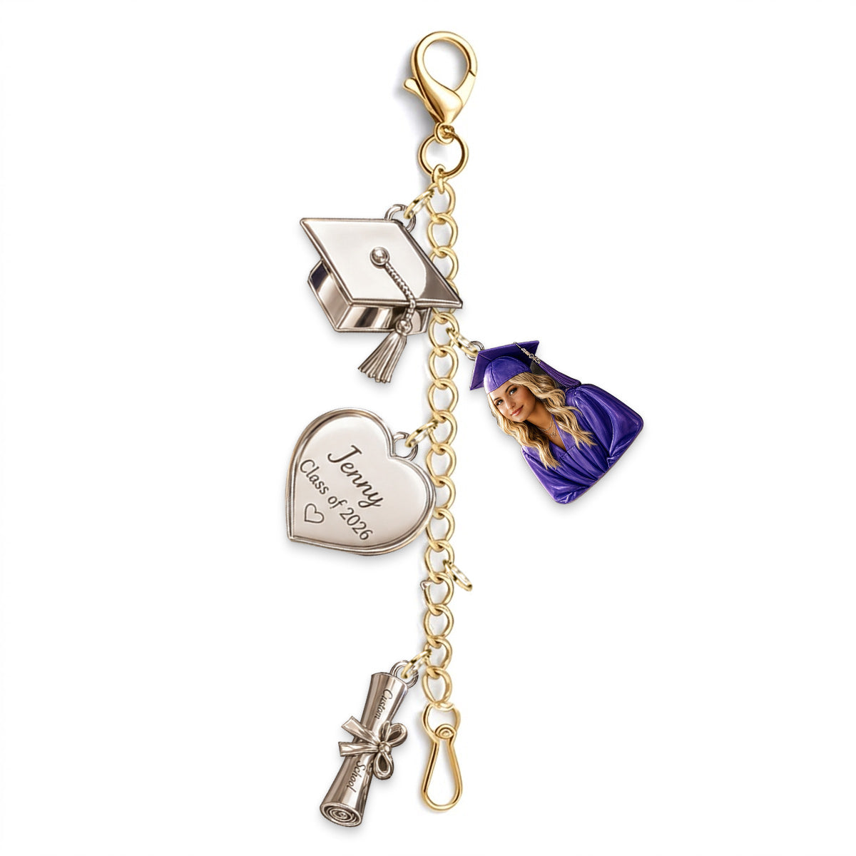 Promotion de 2026 - Charms de Graduation Personnalisés