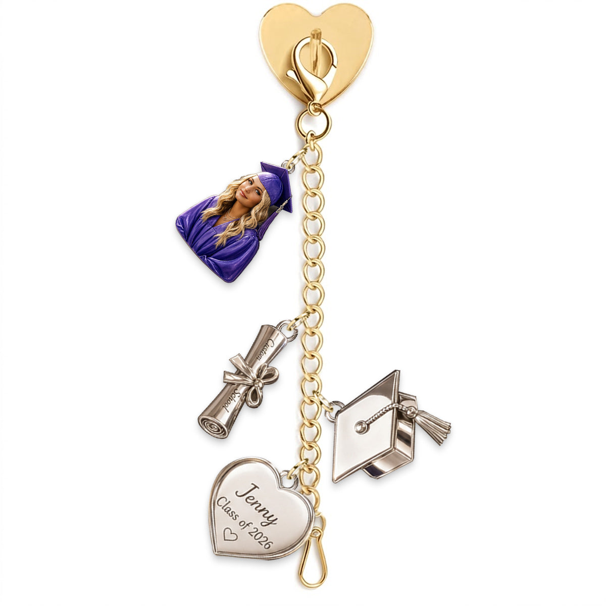Promotion de 2026 - Charms de Graduation Personnalisés
