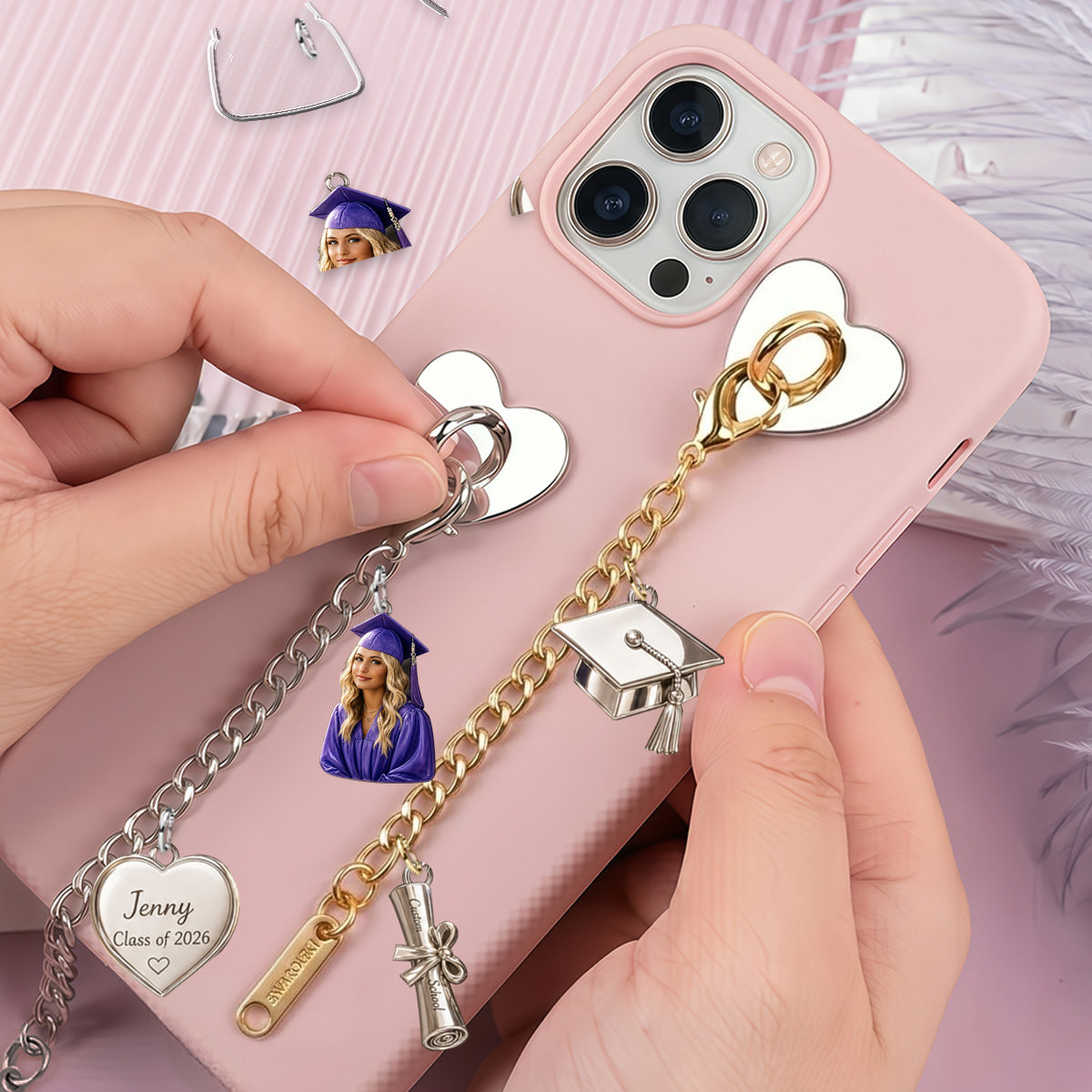 Promotion de 2026 - Charms de Graduation Personnalisés