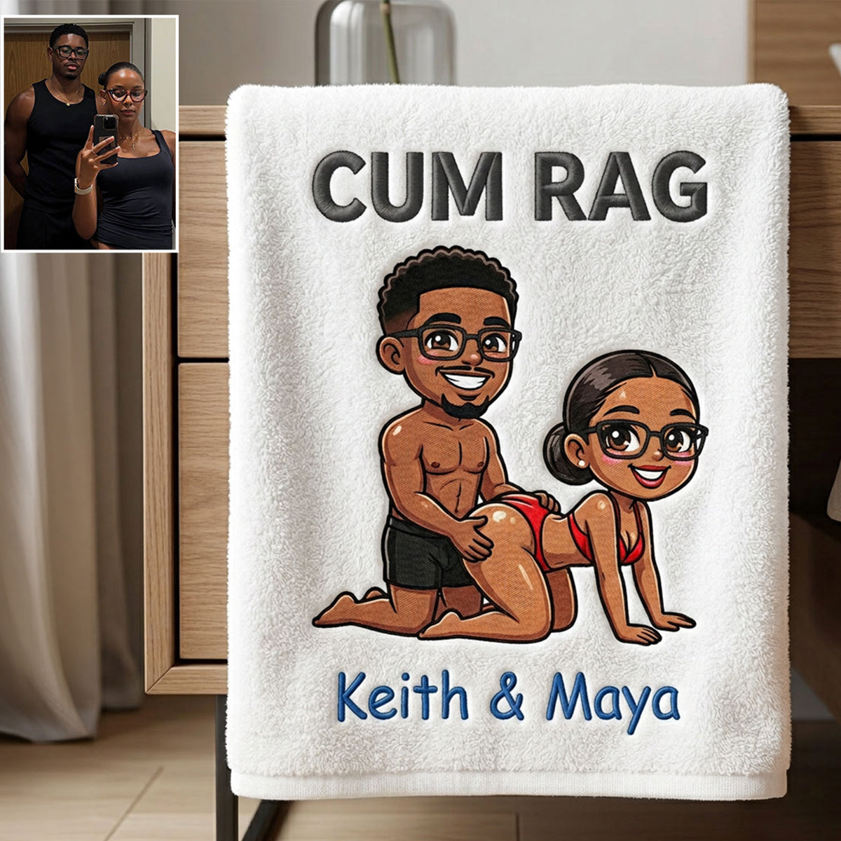 Cum Rag - Personalized Spicy Couple Towel