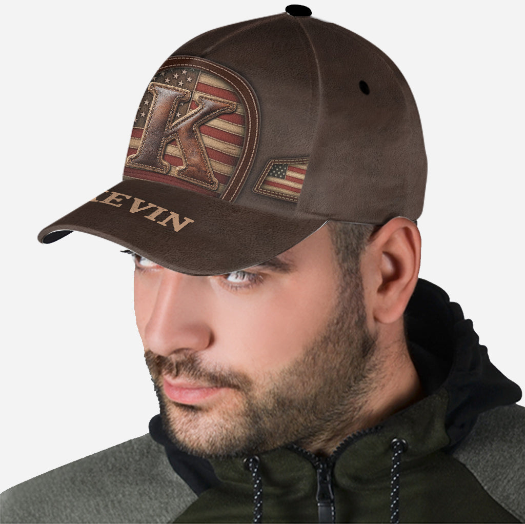 Cadeau initial pour lui, mari, papa… - Casquette classique personnalisée