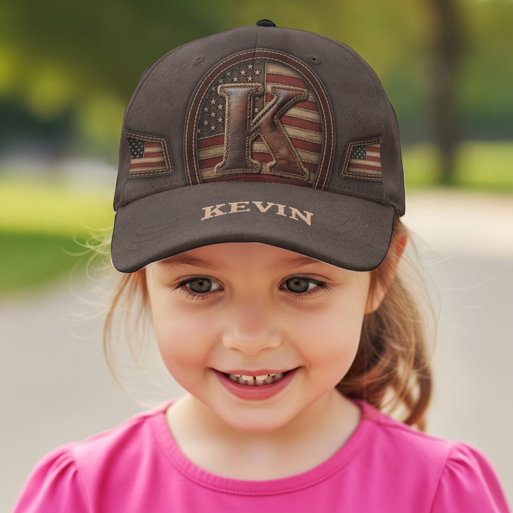 Cadeau initial pour lui, mari, papa… - Casquette classique personnalisée