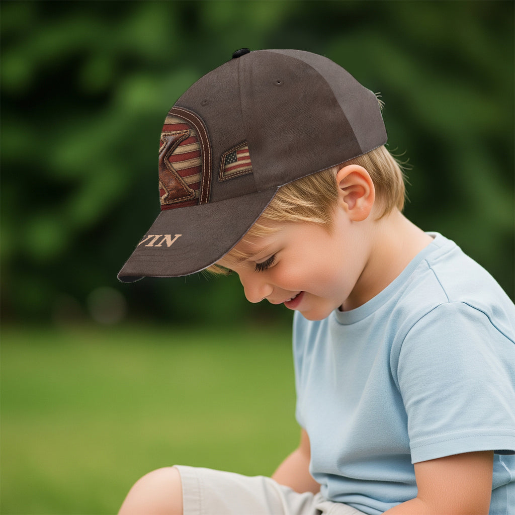 Cadeau initial pour lui, mari, papa… - Casquette classique personnalisée