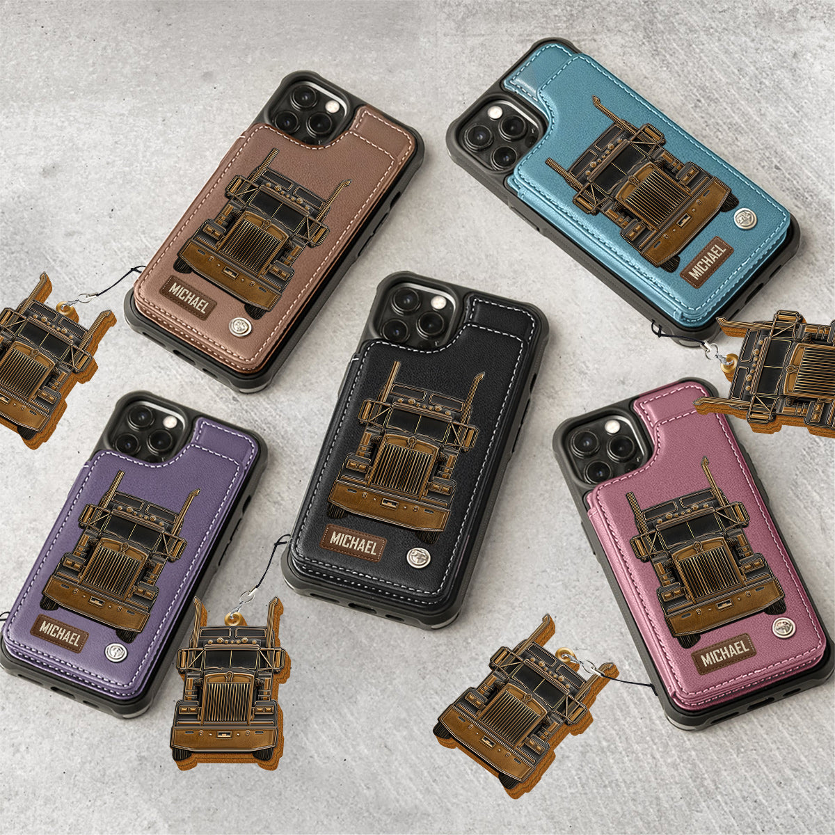 Étui portefeuille personnalisé pour chauffeur routier