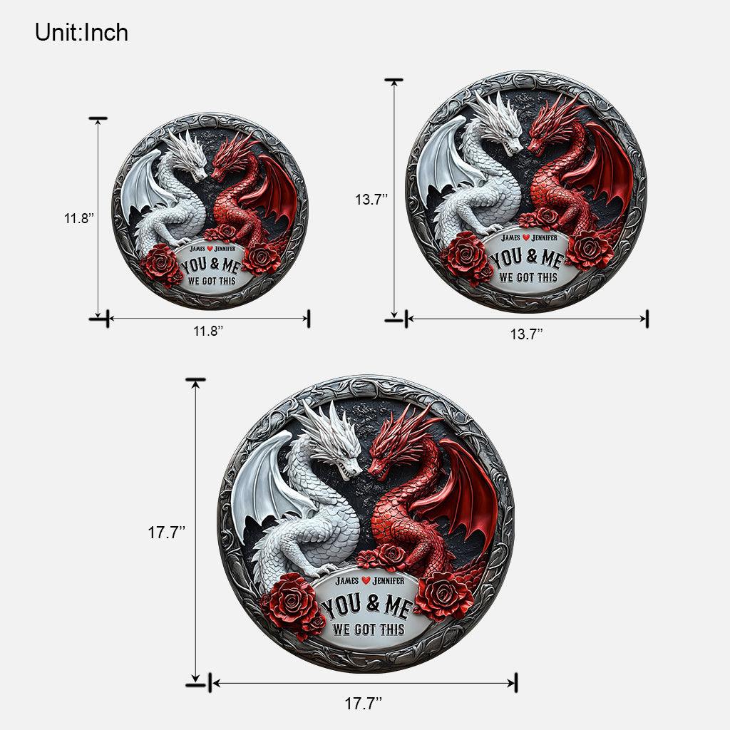 Toi et moi - Panneau en bois personnalisé pour couples