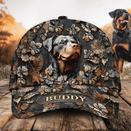 Casquette classique personnalisée pour chien « La maison, c'est là où est mon rottweiler »