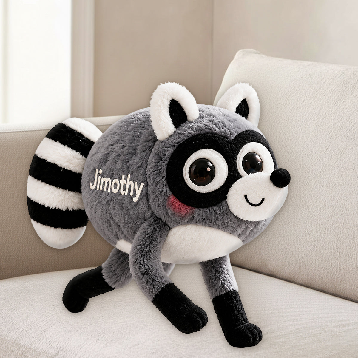 Jimothy Raccoon - Raccoon Premium Faux Fur Pillow