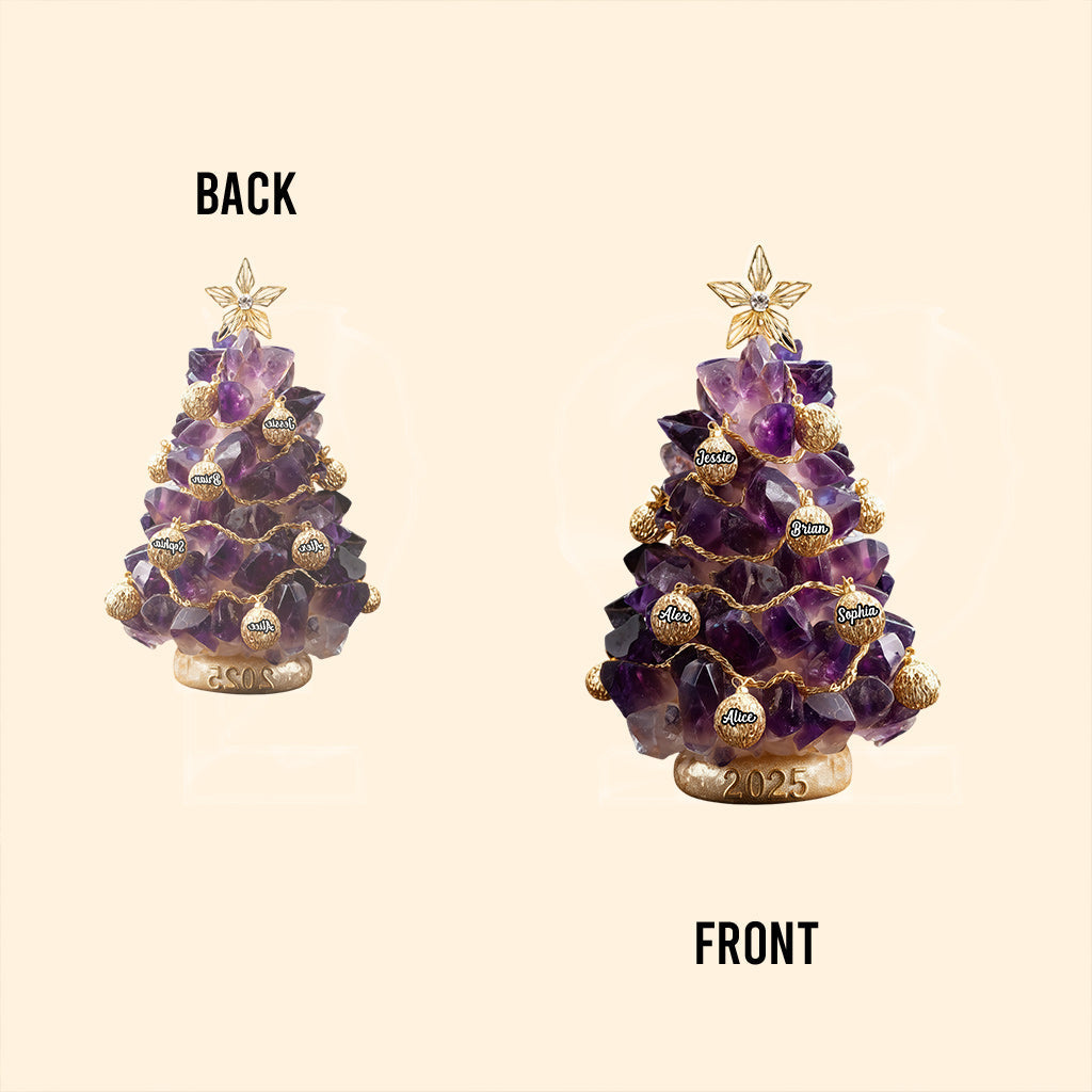 Our Family, Merry Christmas 2025 - Personalized Family Custom Shaped Acrylic Plaque