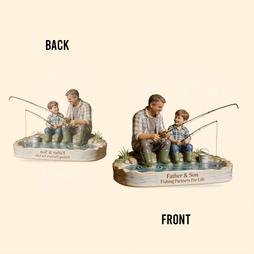 Partenaires de pêche pour la vie - Plaque acrylique personnalisée en forme sur mesure