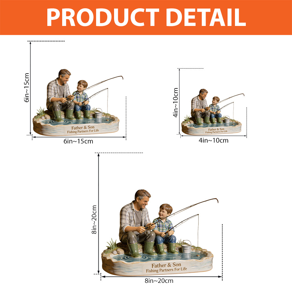 Partenaires de pêche pour la vie - Plaque acrylique personnalisée en forme sur mesure