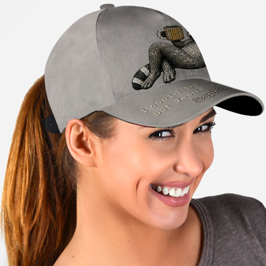 Funny Sarcastic Gift For Christians - Personalized Raccoon Classic Cap