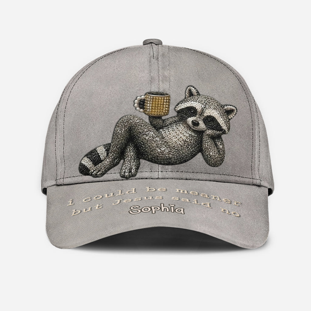 Funny Sarcastic Gift For Christians - Personalized Raccoon Classic Cap