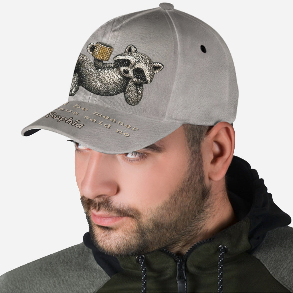 Funny Sarcastic Gift For Christians - Personalized Raccoon Classic Cap