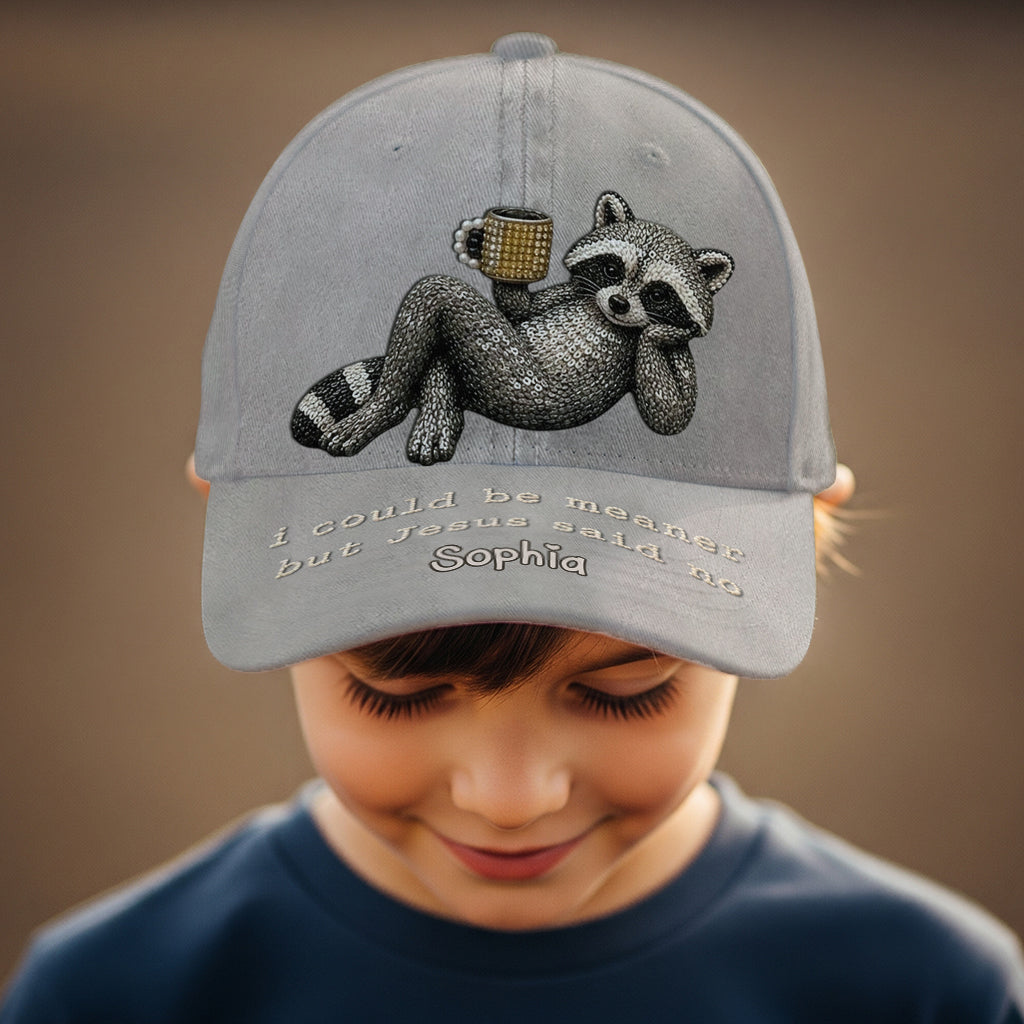 Funny Sarcastic Gift For Christians - Personalized Raccoon Classic Cap