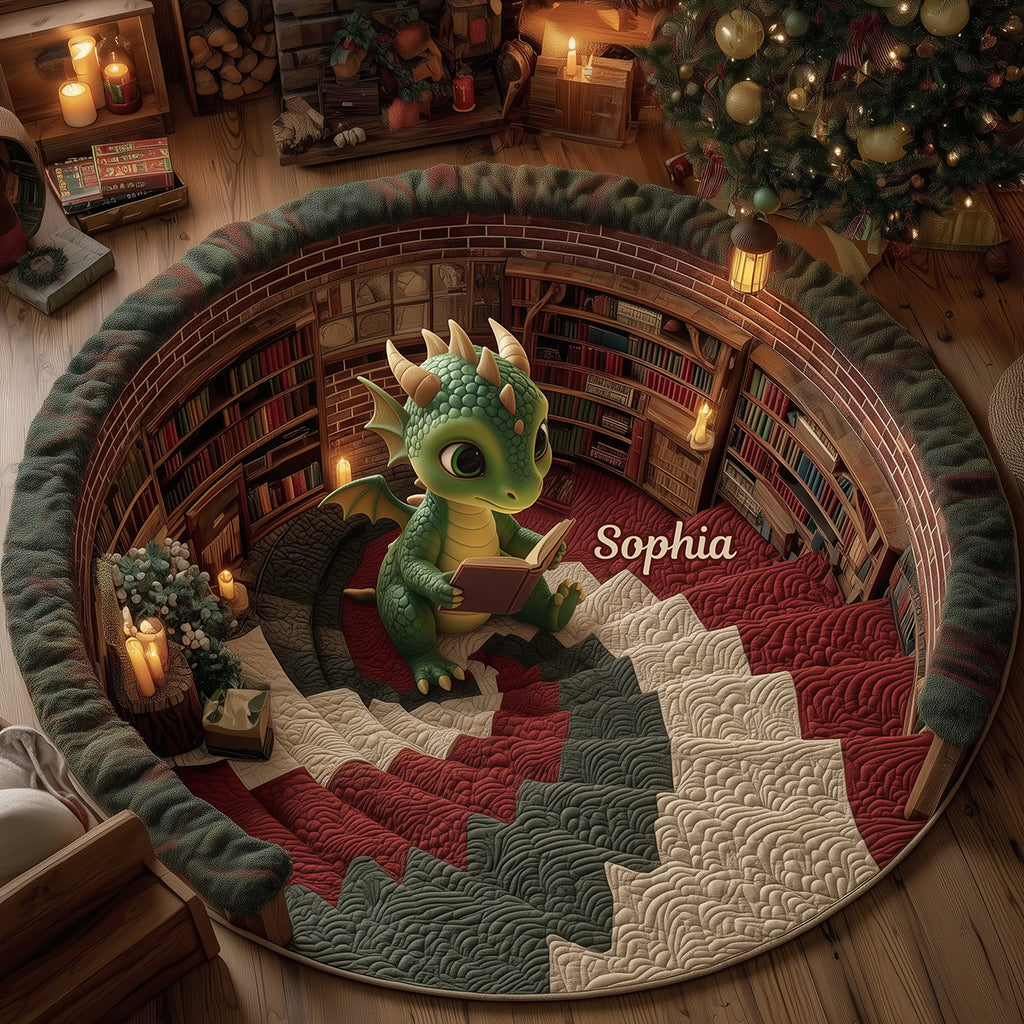 Tapis rond personnalisé Love Books