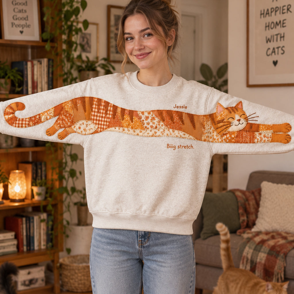Un Chat Deux Manches - T-shirt Personnalisé Chat