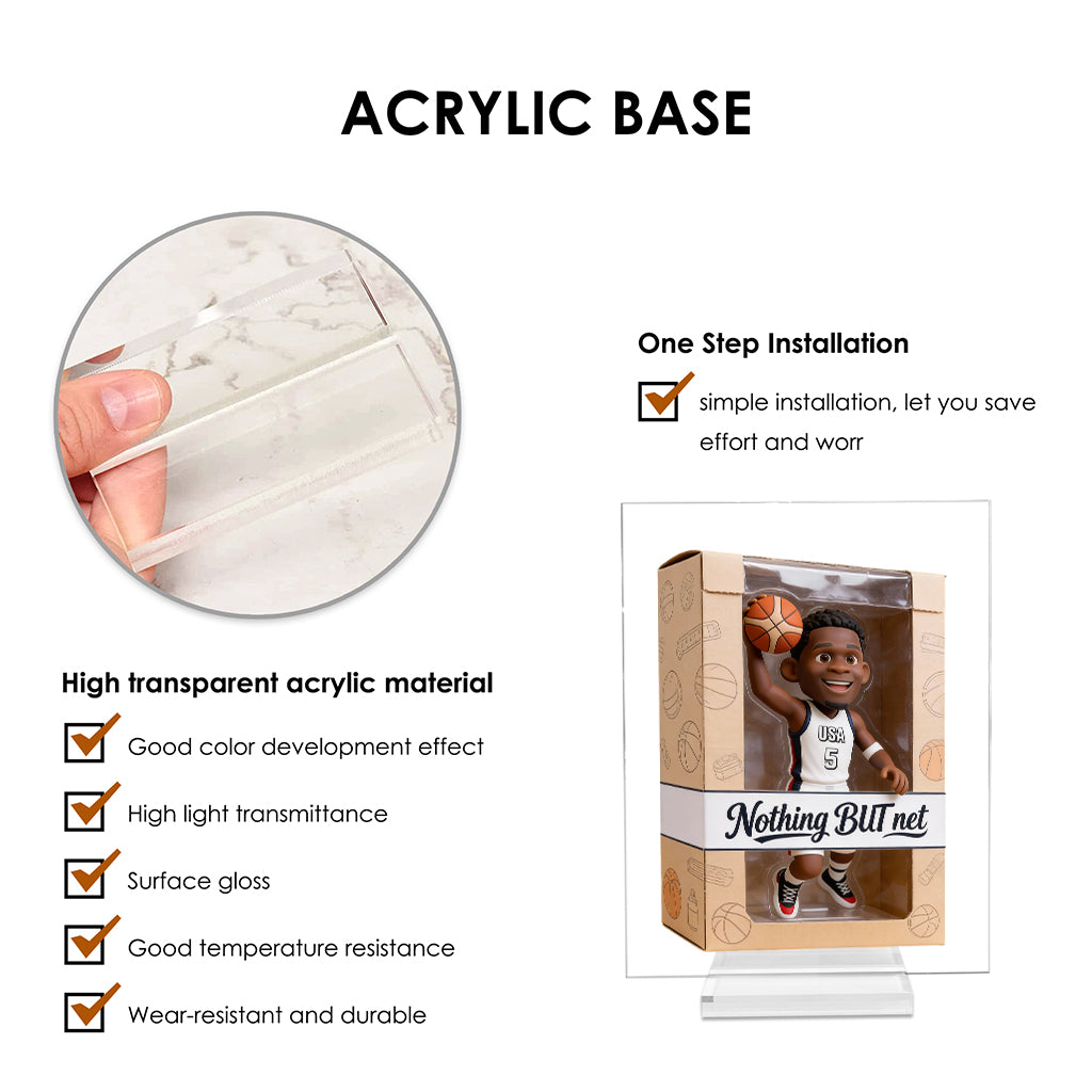 Love Basketball - Personalized Basketball Custom Shaped Acrylic Plaque