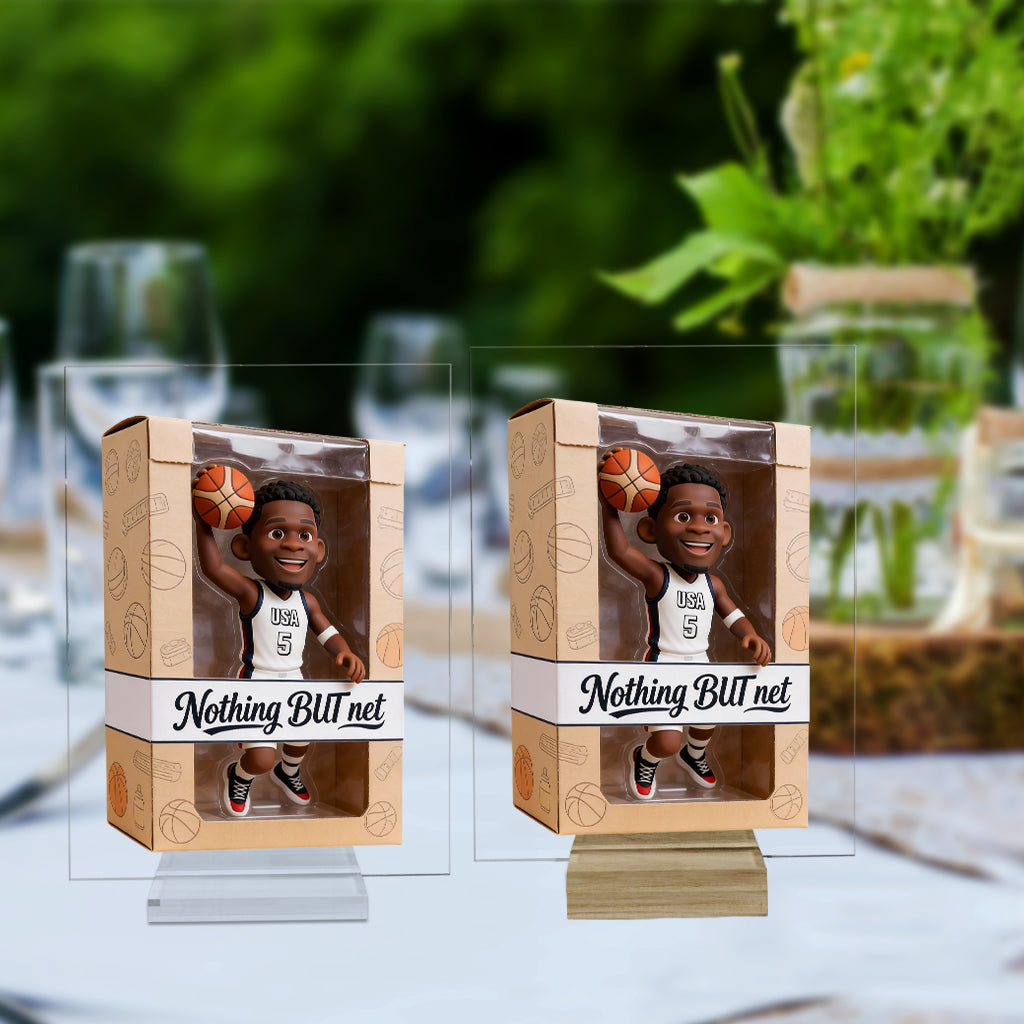 Love Basketball - Personalized Basketball Custom Shaped Acrylic Plaque