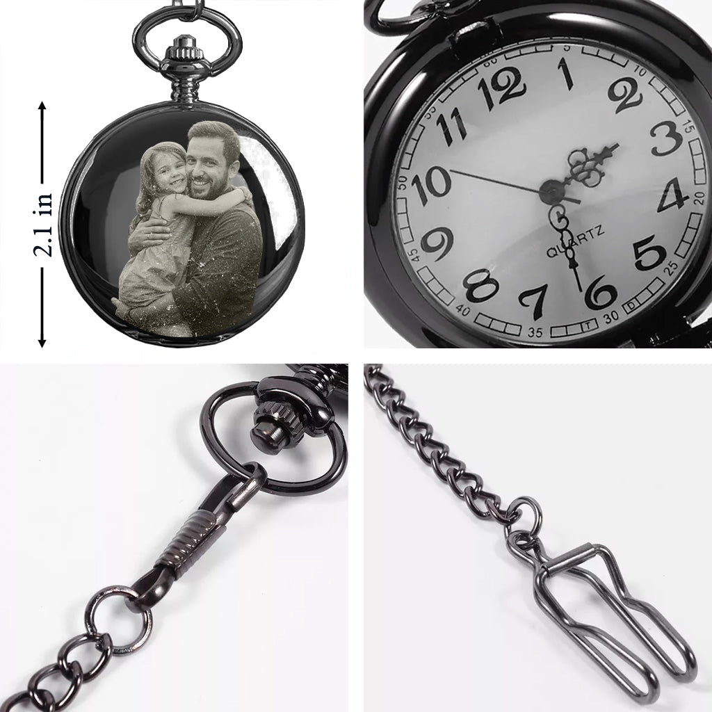 Dad, You Will Always Be My Hero - Personalized Father Pocket Watch
